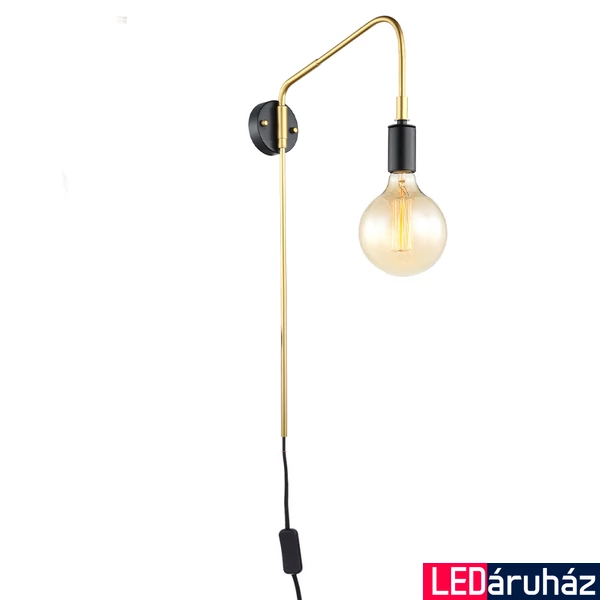 ITALUX MALENE fali lámpa arany, E27, IT-MBM3386/1 BK+GD