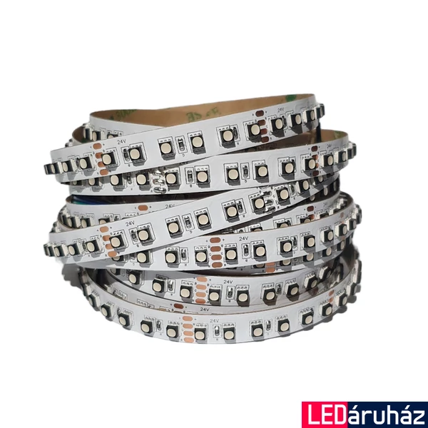 24V RGB SMD LED szalag, 2835, beltéri, 120 LED/m, 18W/m