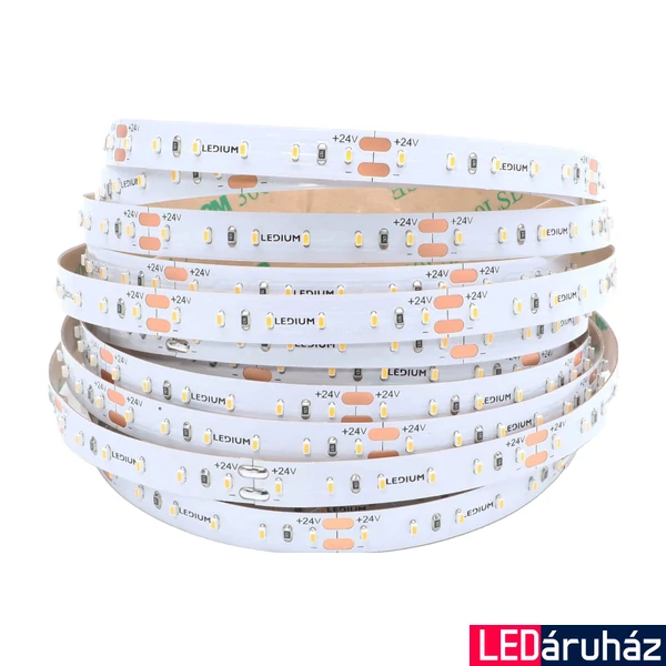 24V CRI90+ 6000K LED szalag - 120 LED | 10W | 940 lm /m, hidegfehér, 2110 LED, 2 év garancia
