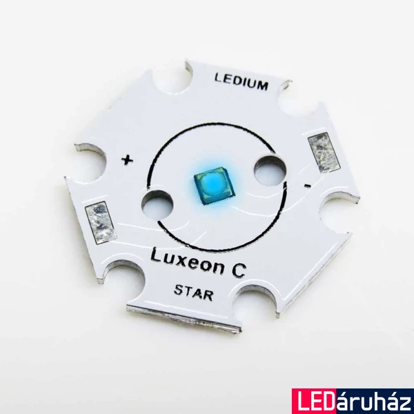 Luxeon C Star LED - 1W, 3W - kék, 37lm@350 mA