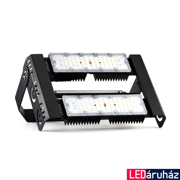 Ledium Black Sparkle® növénynevelő LED lámpa, teljes spektrumú, 230V / 110W / IP65, 140°, 256 µmol, állítható kengyelen