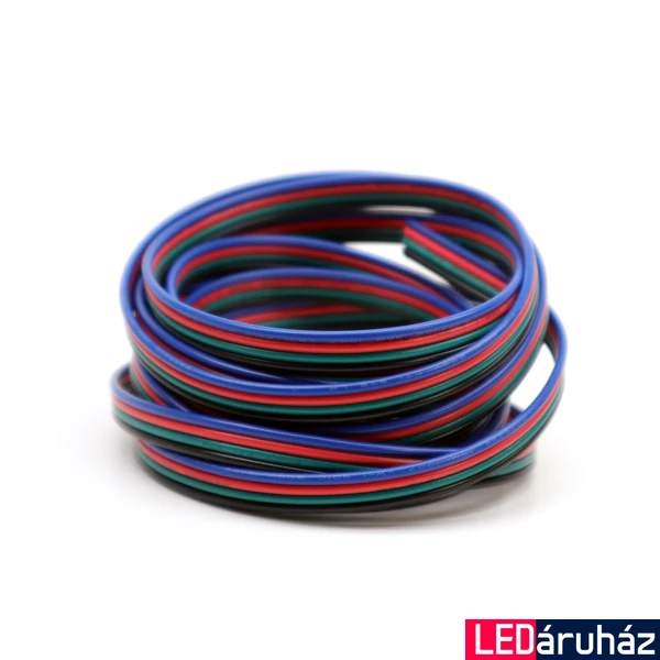 RGB LED szalag kábel 4x0,35 mm2, 4 eres
