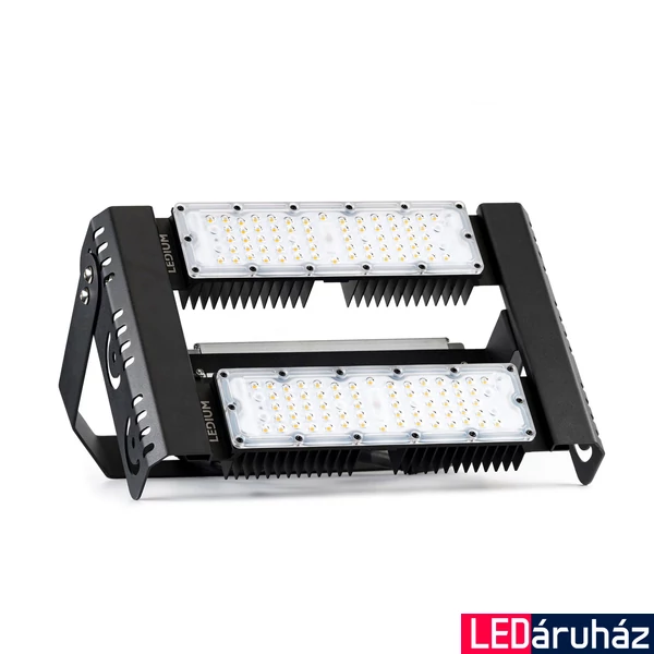 Ledium Black Sparkle® növénynevelő LED lámpa, teljes spektrumú, 230V / 110W / IP65, 90°, 256 µmol, állítható kengyelen