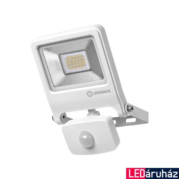 LEDVANCE ENDURA® FLOOD Sensor Warm White L LED reflektor, fehér, 3000K melegfehér, 1700 lm, 20W, 4058075239692
