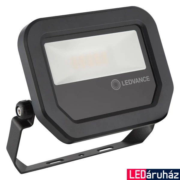 LEDVANCE FLOODLIGHT 10 W LED reflektor, fekete, 3000K melegfehér, 1100 lm, 10W, 4058075420847