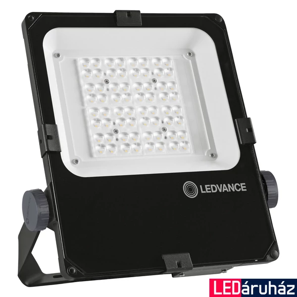LEDVANCE FLOODLIGHT PERFORMANCE ASYM 55x110 LED reflektor, fekete, 3000K melegfehér, 5800 lm, 50W, 4058075353299