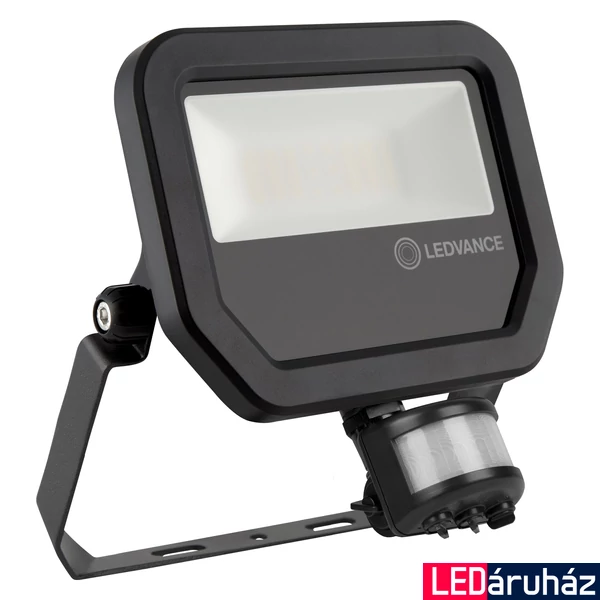 LEDVANCE FLOODLIGHT SENSOR 20 W LED reflektor, fekete, 4000K természetes fehér, 2400 lm, 20W, 4058075460959