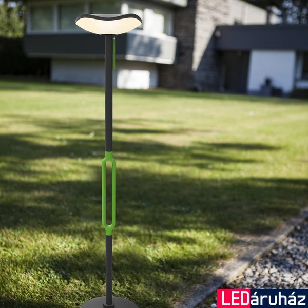 LUTEC Poppy hordozható lámpa, szürke, 3000K melegfehér, 8W, beépített LED, 500 lm, LUTEC-6910802335