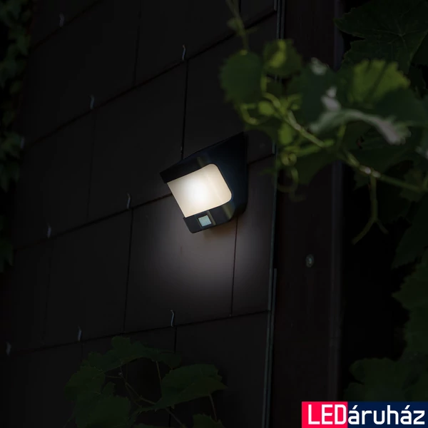 LUTEC Try fali lámpa, fekete, 8W, beépített LED, 500 lm, LUTEC-6939101330