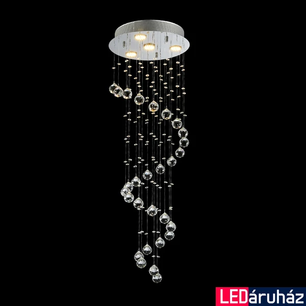 LUXERA COIL mennyezeti lámpa 4 foglalattal, króm, GU10, 62410