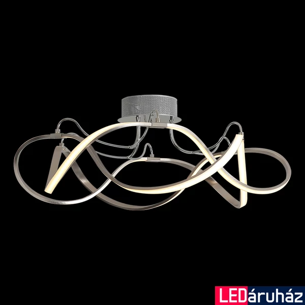 LUXERA MINUET mennyezeti lámpa króm, 3000K melegfehér, beépített LED, 3912 lm, 18106