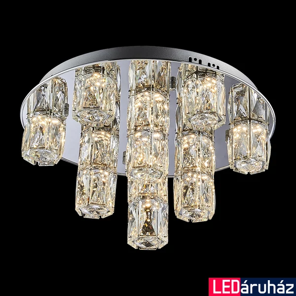 LUXERA POLAR LED mennyezeti lámpa króm, 3000K melegfehér, beépített LED, 3600 lm, 62405