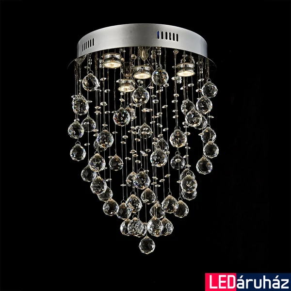 LUXERA TWISTER mennyezeti lámpa 4 foglalattal, króm, GU10, 64319