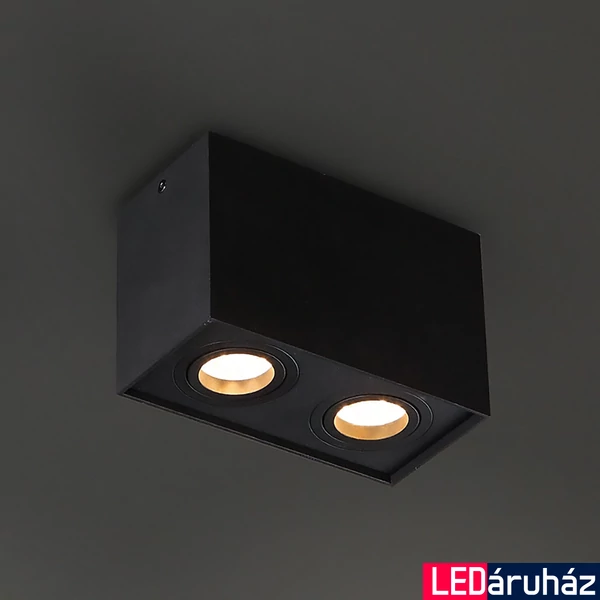 Maxlight BASIC SQUARE II mennyezeti lámpa, fekete, GU10, foglalattal, 1x50W, MAXLIGHT-C0089
