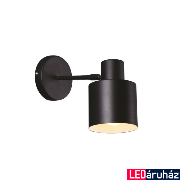 Maxlight BLACK fali lámpa, fekete, E27 foglalattal, 1x60W, MAXLIGHT-W0188