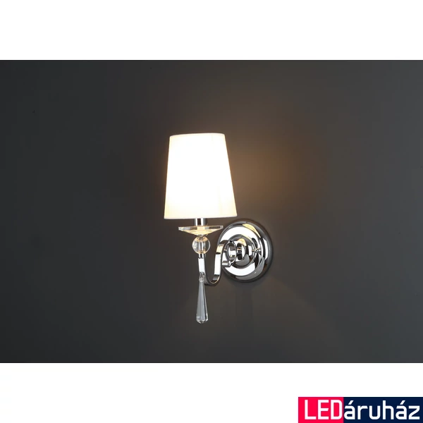 Maxlight CHARLOTTE fali lámpa, króm, E14, foglalattal, 1x40W, MAXLIGHT-W0067