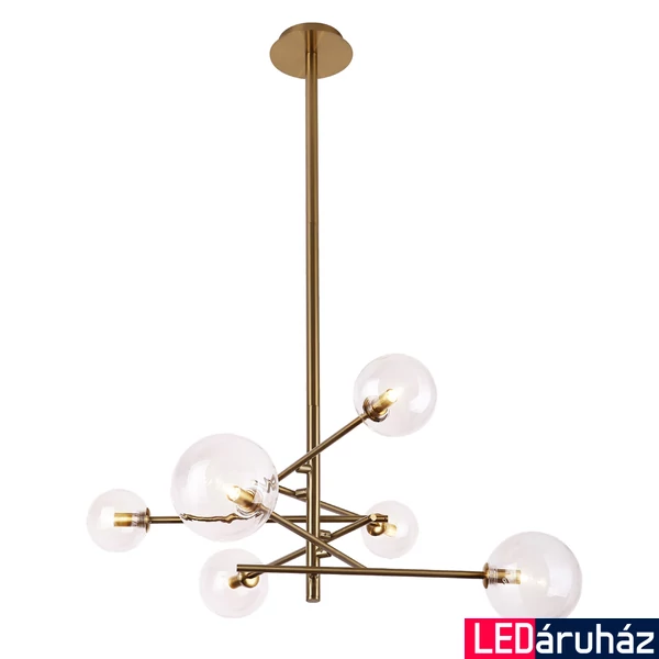 Maxlight LOLLIPOP több ágú függeszték, üveggömb burával, MAXLIGHT-P0294