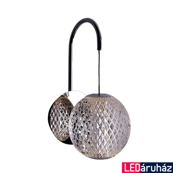 Maxlight NOBILE fali lámpa, króm, 3000K melegfehér, beépített LED, 522 lm, 1x6W, MAXLIGHT-W0314