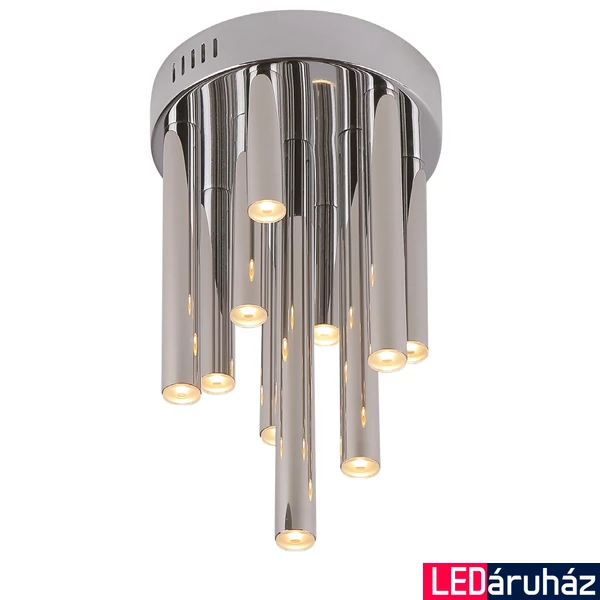 Maxlight ORGANIC mennyezeti lámpa, króm, 3000K melegfehér, beépített LED, 600 lm, 10x1W, MAXLIGHT-C0117D