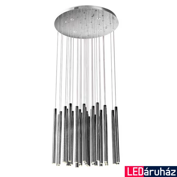 Maxlight ORGANIC több ágú függeszték, króm, 3000K melegfehér, beépített LED, 2200 lm, 33x1W, MAXLIGHT-P0175D