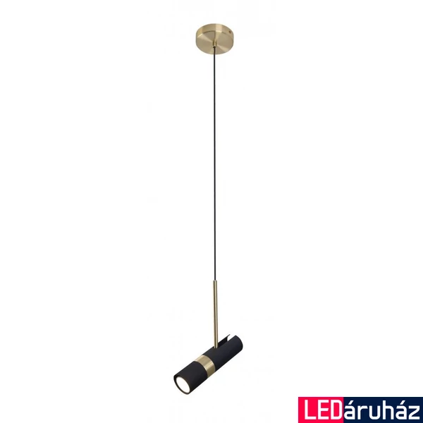 Maxlight PUMA függeszték, fekete-arany, GU10-LED, foglalattal, 1x5W, MAXLIGHT-P0408