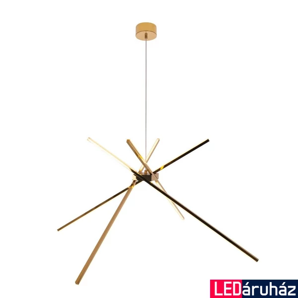 Maxlight SPIDER függeszték, arany, 3000K melegfehér, beépített LED, 2152 lm, 1x33W, MAXLIGHT-P0457