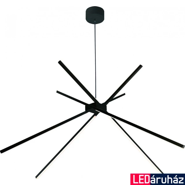 Maxlight SPIDER függeszték, fekete, 3000K melegfehér, beépített LED, 2152 lm, 1x33W, MAXLIGHT-P0412