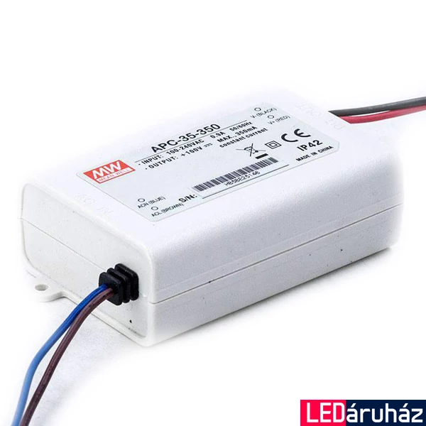 Mean Well APC-35-350 35W/28-100V/350mA áramgenerátoros tápegység