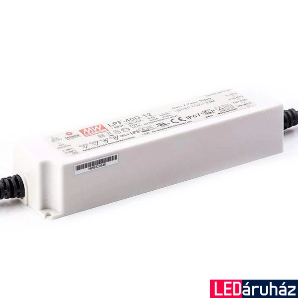 Mean Well LPF-40D-12 40W/12V/0-3,34A tápegység