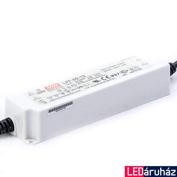 Mean Well LPF-60-12 60W/12V/0-5A tápegység