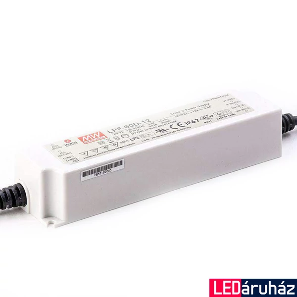 Mean Well LPF-60D-12 60W/12V/0-5A tápegység