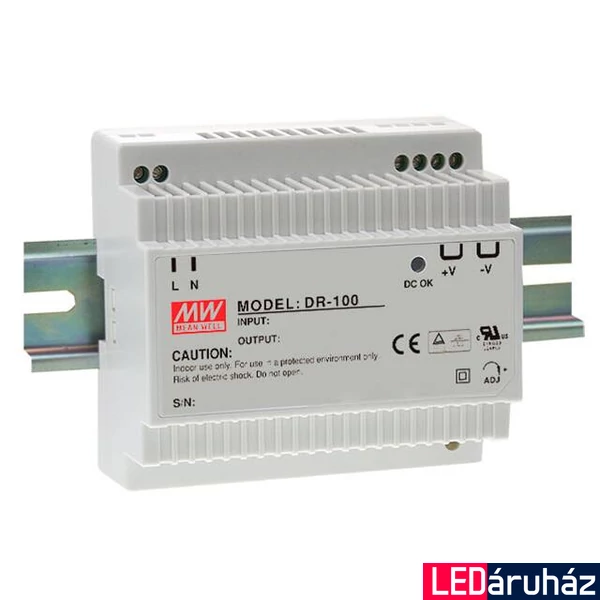 Mean Well DR-100-24 100W/24V/0-4,2A tápegység