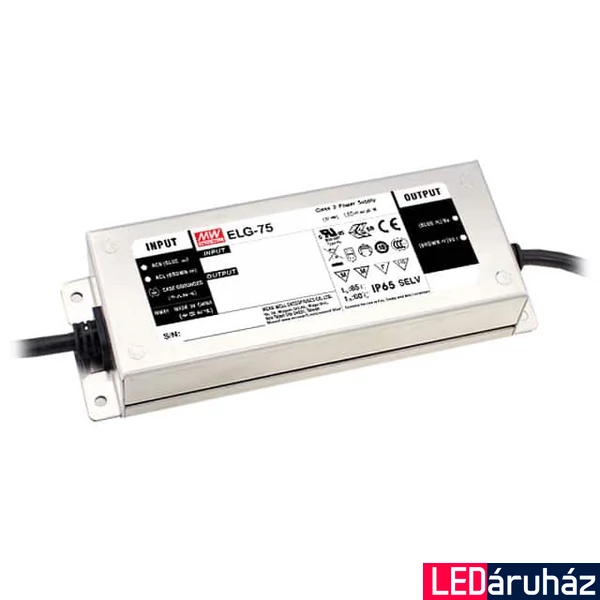 Mean Well ELG-75-48B 75W/48V/0-1,6A, dimmelhető tápegység