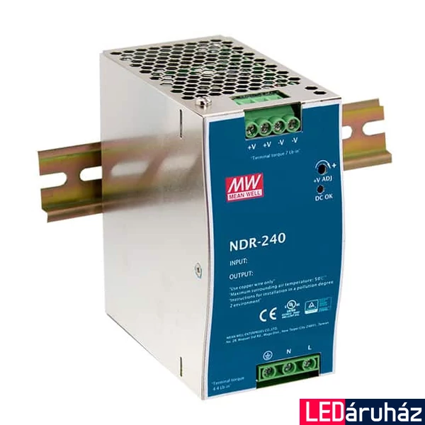 Mean Well NDR-240-48 240W/48V/0-5A tápegység