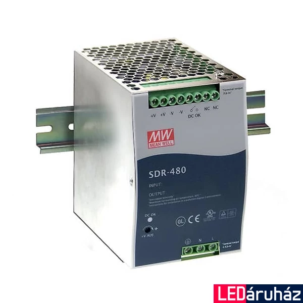 Mean Well SDR-480-48 480W/48V/0-10A tápegység