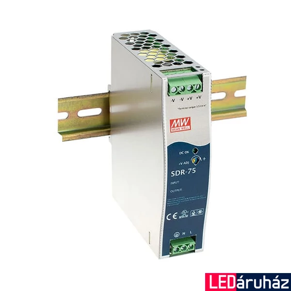 Mean Well SDR-75-48 75W/48V/0-1,6A tápegység