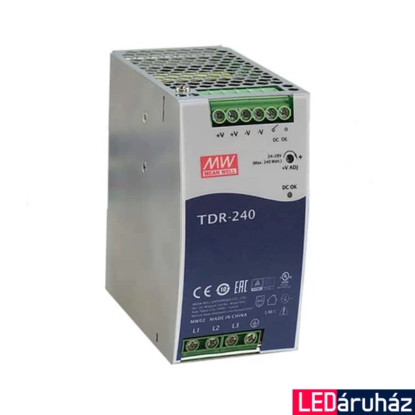 Mean Well TDR-240-24 240W/24V/0-10A tápegység