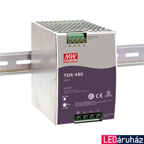 Mean Well TDR-480-24 480W/24V/0-20A tápegység