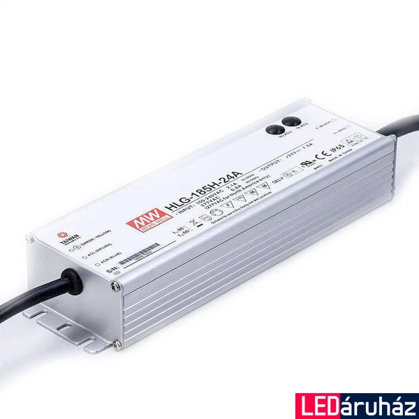 Mean Well HLG-185H-24A 185W/24V/0-7,8A tápegység