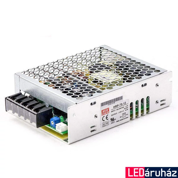 Mean Well HRP-75-12 75W/12V/0-6,3A tápegység