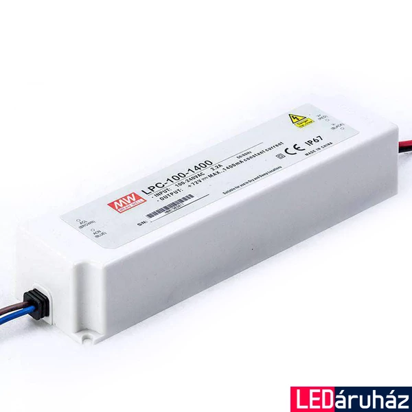 Mean Well LPC-100-1400 100W/36-72V/1400mA áramgenerátoros tápegység
