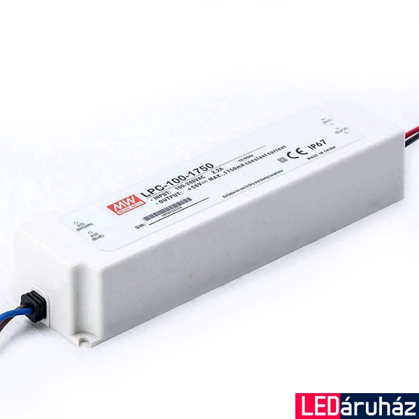 Mean Well LPC-100-1750 100W/29-58V/1750mA áramgenerátoros tápegység