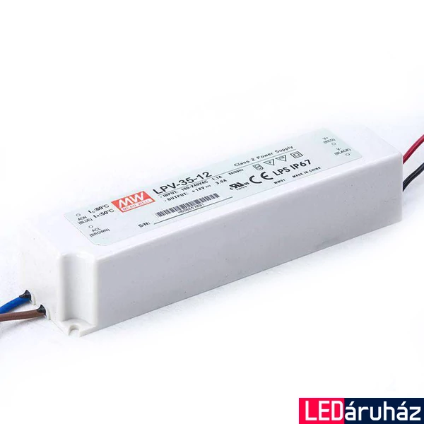 Mean Well LPV-35-12 35W/12V/0-3A tápegység