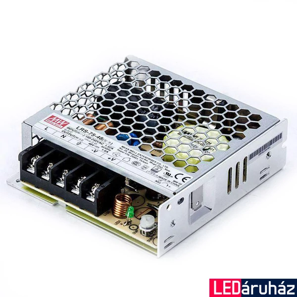Mean Well LRS-75-48 75W/48V/0-1,6A tápegység