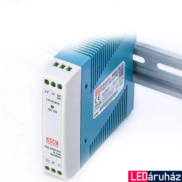 Mean Well MDR-10-12 10W/12V/0- tápegység