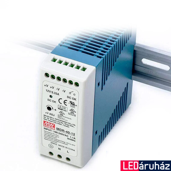 Mean Well MDR-40-12 40W/12V/0- tápegység