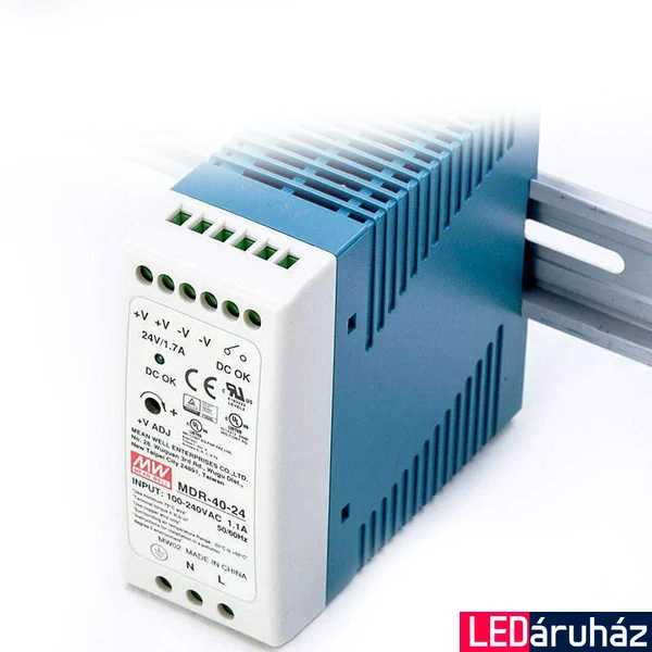Mean Well MDR-40-24 40W/24V/0- tápegység
