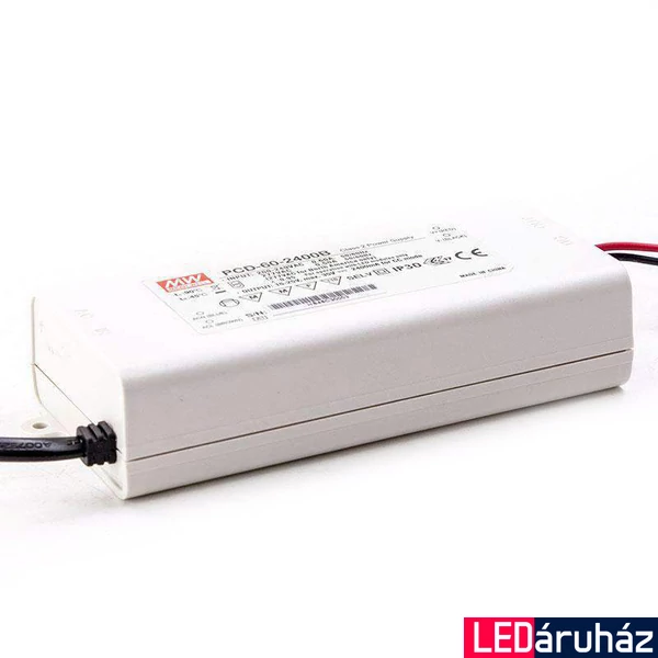 Mean Well PCD-60-2400B 60W/15-25V/2400mA áramgenerátoros tápegység