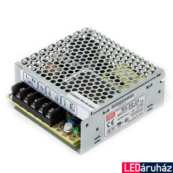 Mean Well RS-50-24 50W/24V/0-2,2A tápegység