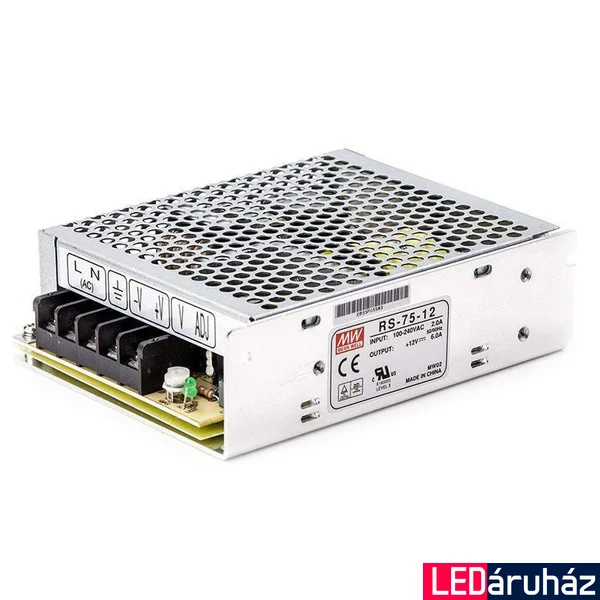 Mean Well RS-75-12 75W/12V/0-6A tápegység